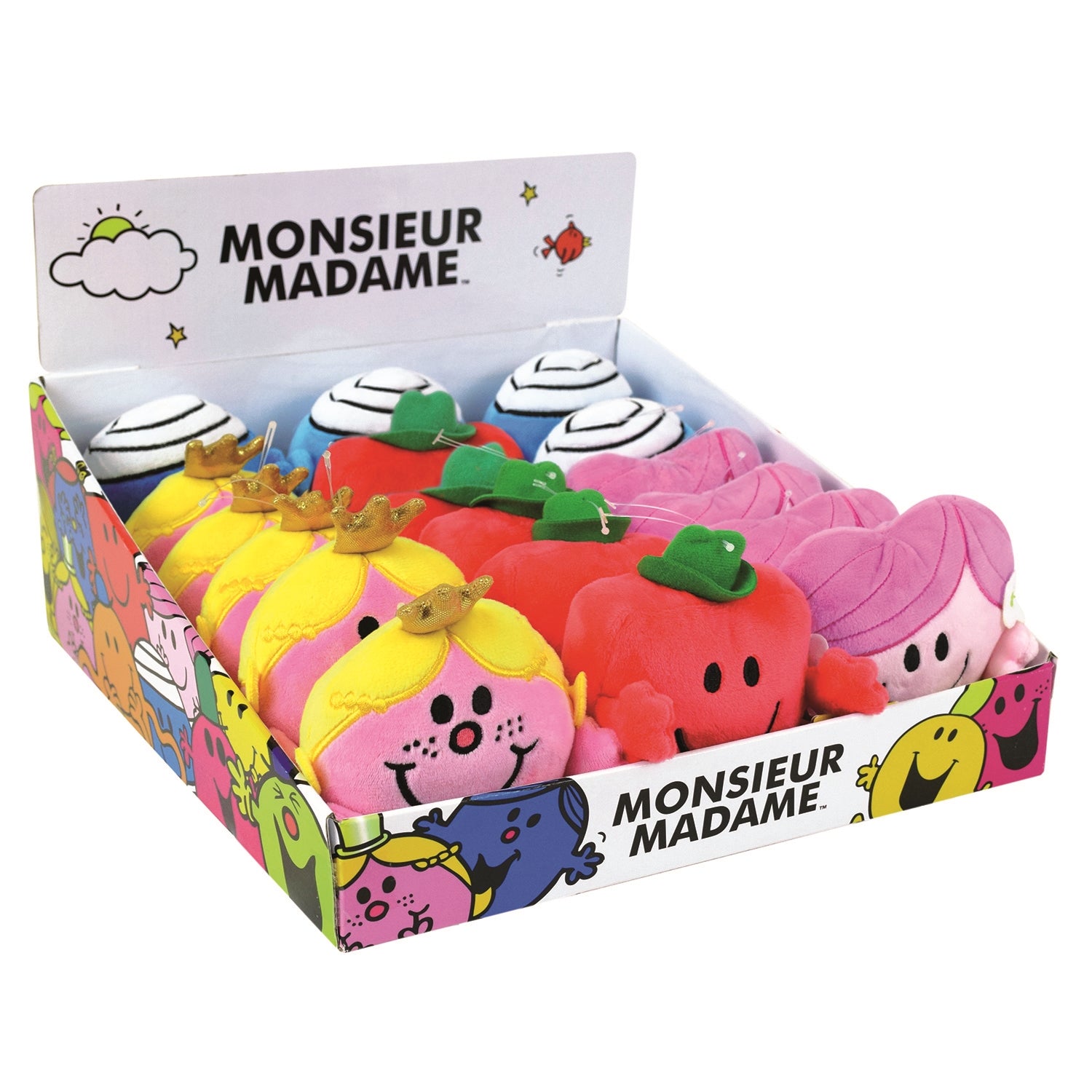 *** PELUCHE MONSIEUR MADAME 12CM (4") ASST (PRENDRE #ATTENDRE DE VENDRE LES GROS EN SPÉCIAL 022851 CAR CEUX-CI CAISSAGE DE 18)