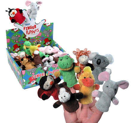 ASSORTED ANIMAL FINGER PUPPETS.