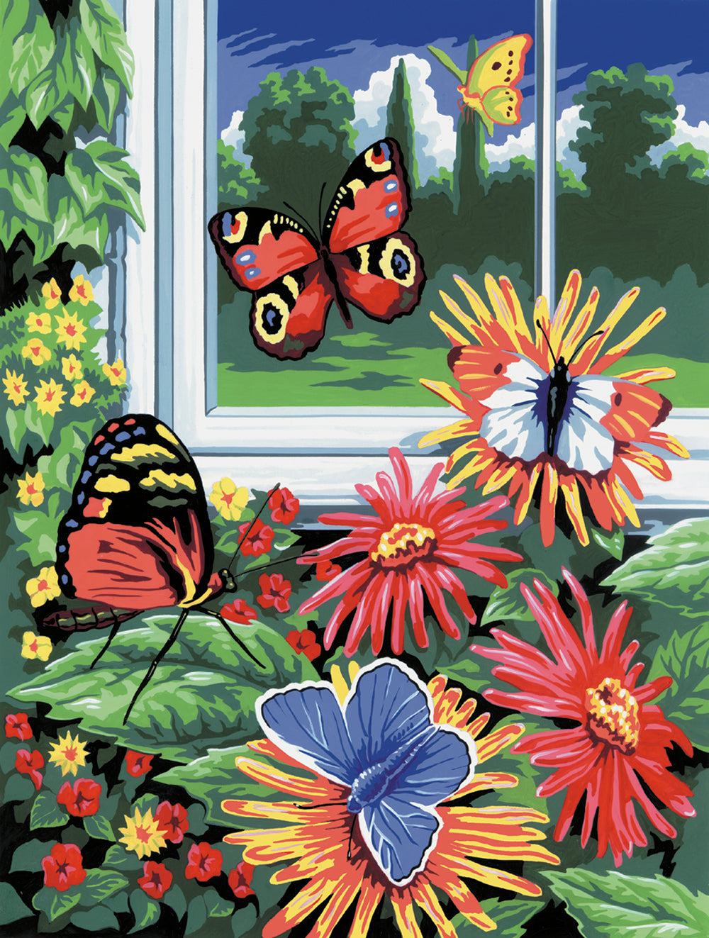 PEINTURE À NUMÉROS JUNIOR - PAPILLONS
