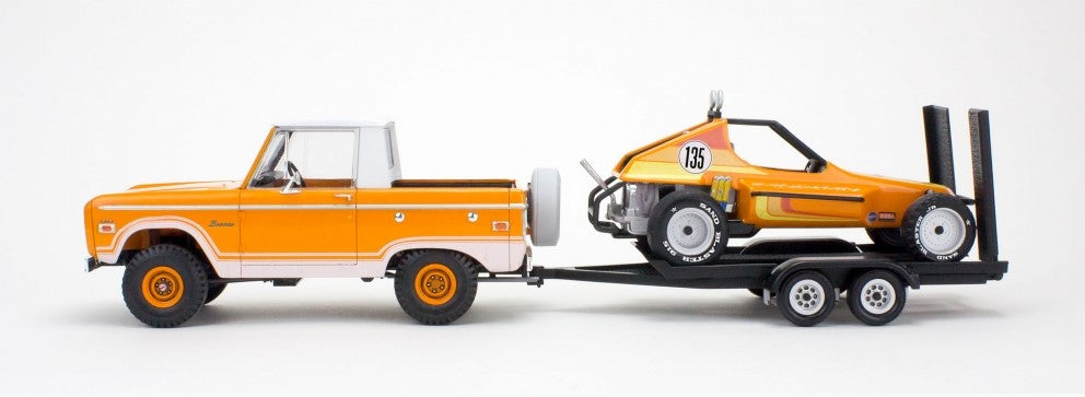MODEL KIT - FORD BRONCO HALF CAB WITH DUNE BUGGY AND TRAILER 1/25 SCALE #5