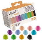 CERNIT - POLYMER CLAY PASTEL ASSORTMENTS OF 12 COLORS (12 MINI BLOCKS OF 25G EACH)