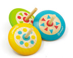 WOODEN SPINNING TOP - INDIE - ASST