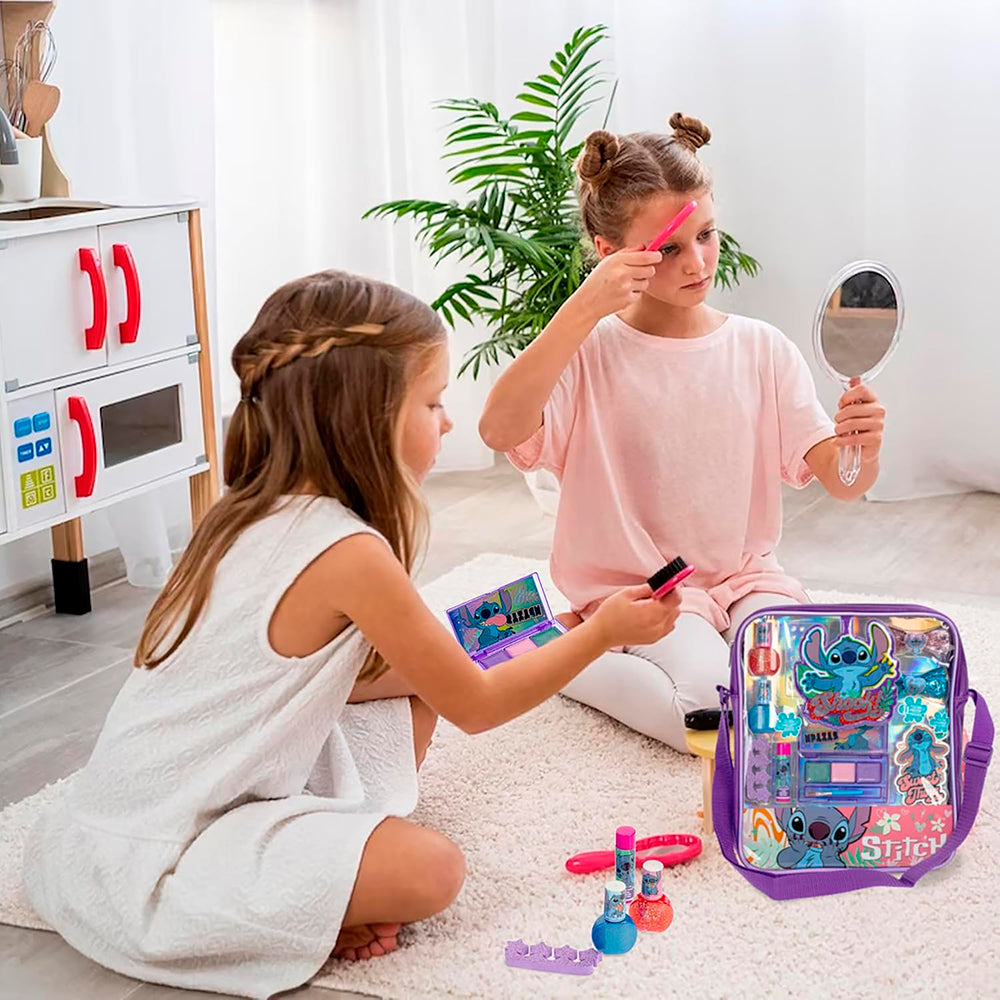 MAKEUP SET WITH STITCH COSMETIC BAGS ASST