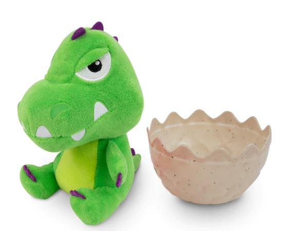 CRACKED EGG DINOSAUR PLUSH ASST