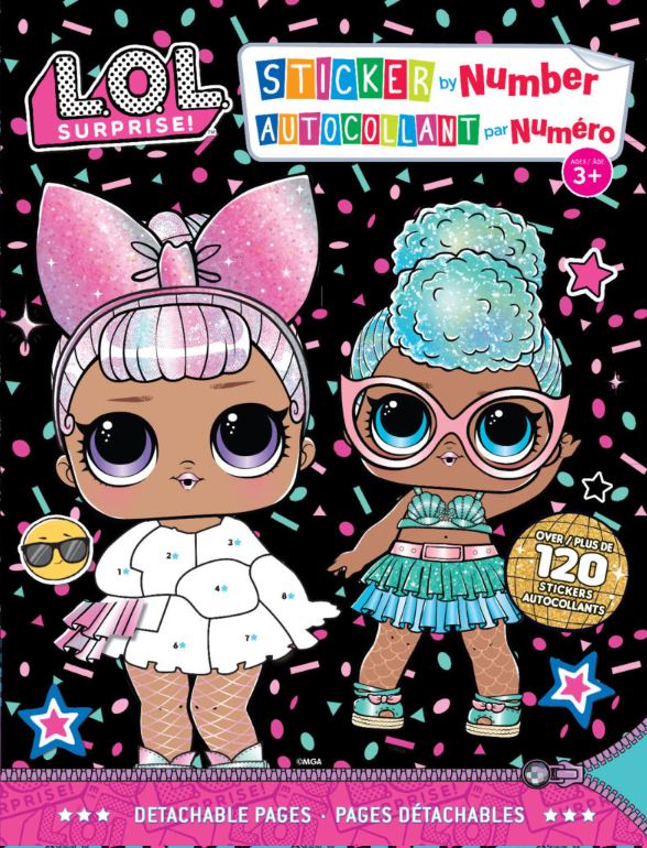 ACTIVITY BOOK - STICKER BY NUMBER ASST