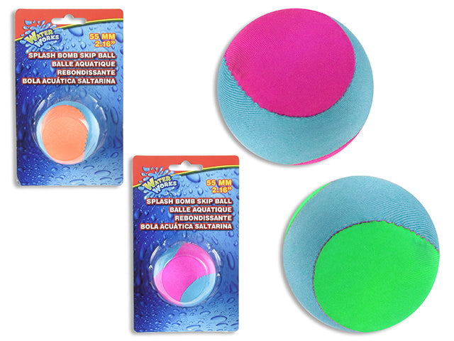 BOUNCING BALL ON WATER 6 CM (2") ASST