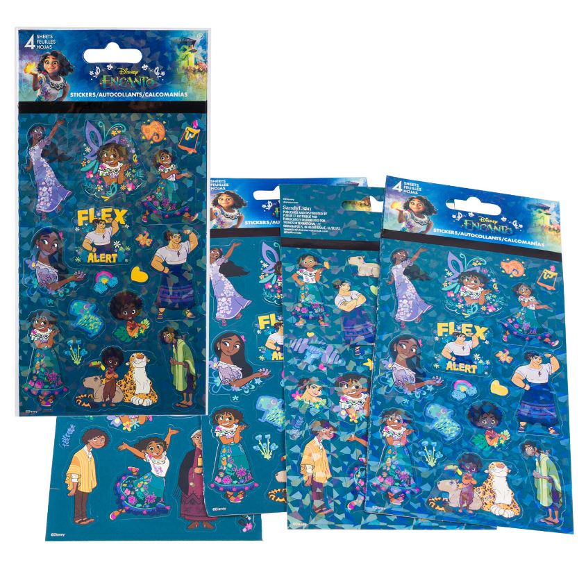 AUTOCOLLANTS ENCANTO - 4 FEUILLES