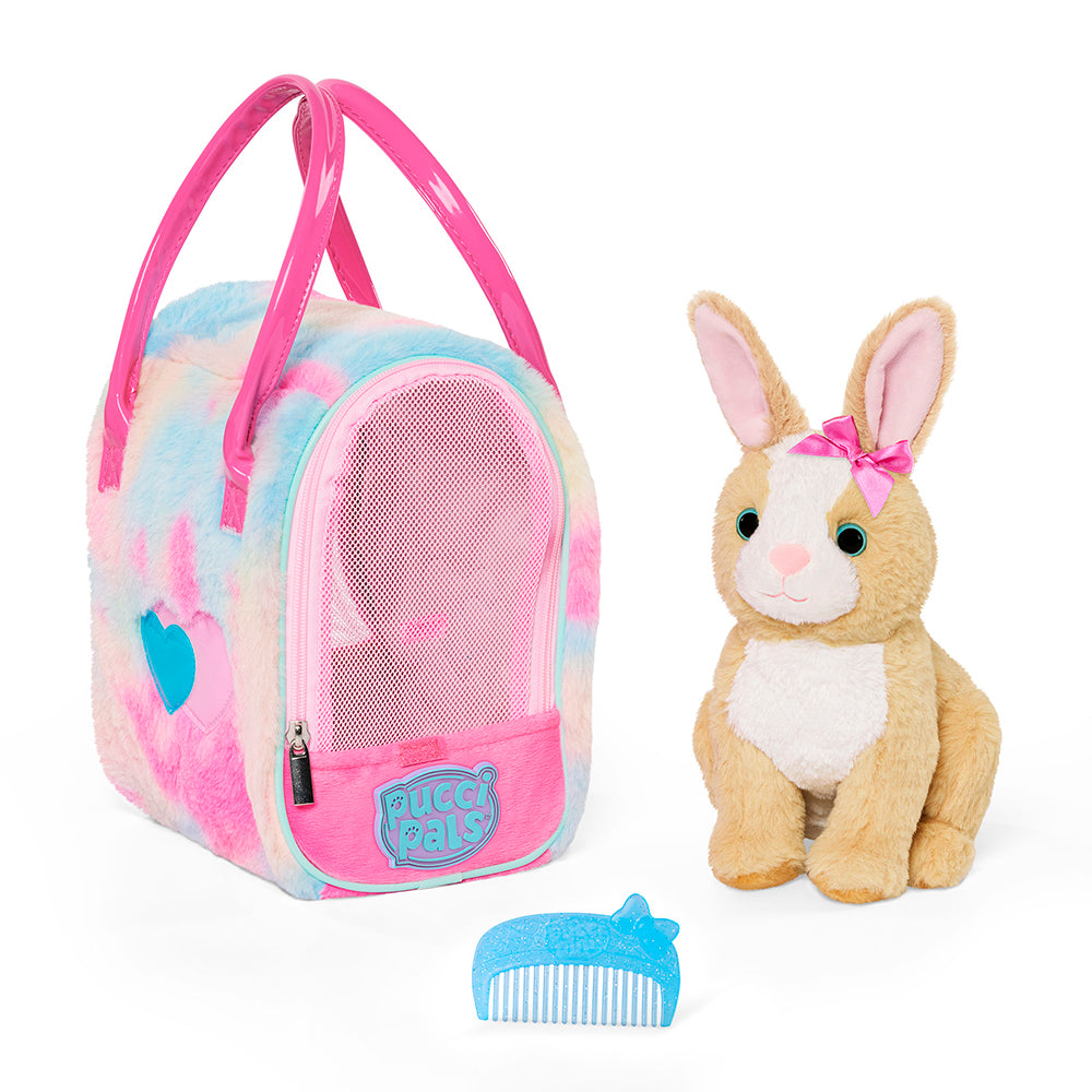 BATTAT PUCCI PUPS - SAC GLAM AVEC PELUCHE LAPIN