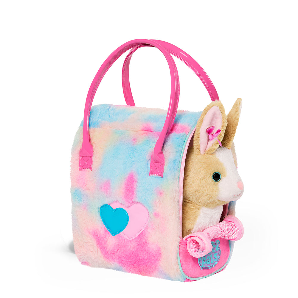 BATTAT PUCCI PUPS - SAC GLAM AVEC PELUCHE LAPIN