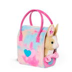 BATTAT PUCCI PUPS - SAC GLAM AVEC PELUCHE LAPIN