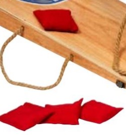 TACTIC - POCHES ROUGES - CORNHOLE BAGS 4 PIÈCES
