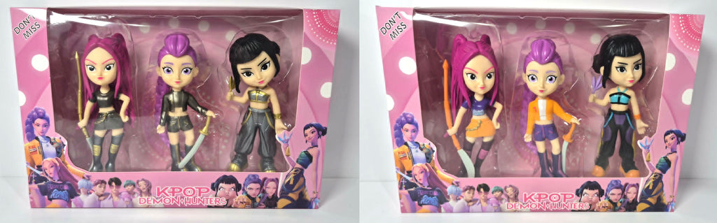 LES GUERRIÈRES DE LA K-POP - ENSEMBLE DE 3 POUPÉE KPOP DEMON HUNTERS (7"/18 CM) ASST