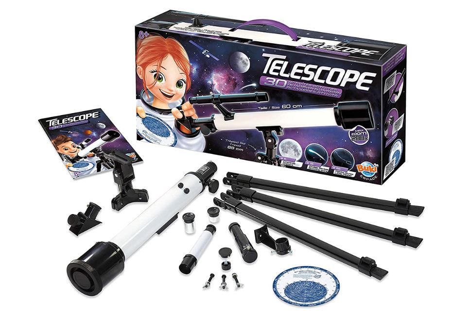BUKI FRANCE ESPACE - TÉLESCOPE 50MM 30 ACTIVITÉS