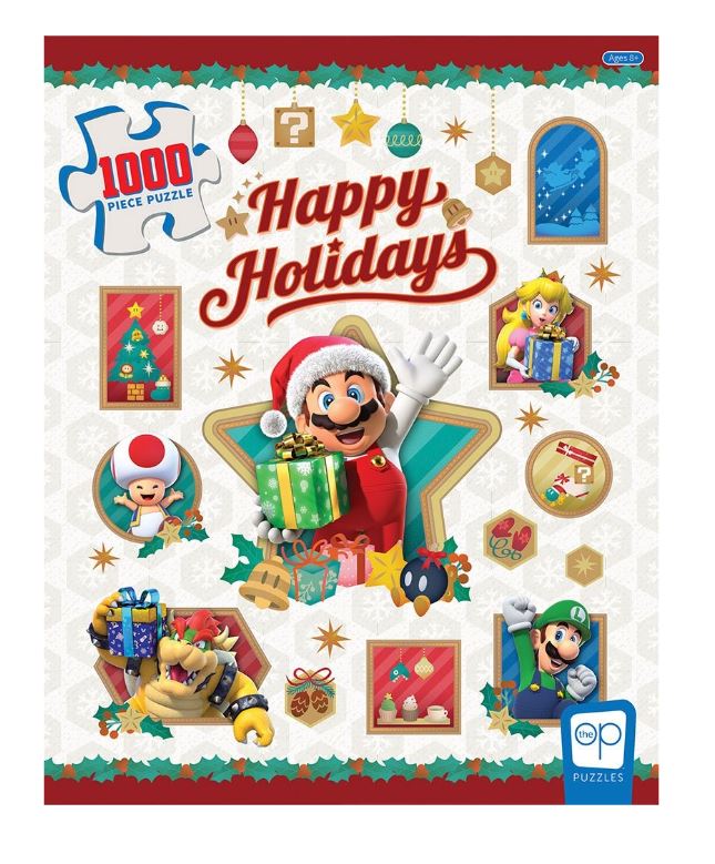 1000 PIECE JIGSAW PUZZLE - SUPER MARIO "HAPPY HOLIDAYS"
