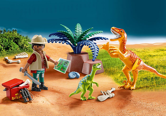 PLAYMOBIL DINOS - VALISETTE EXPLORATEUR ET DINOSAURES #70108