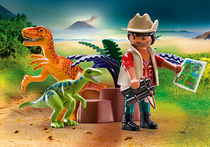 PLAYMOBIL DINOS - VALISETTE EXPLORATEUR ET DINOSAURES #70108