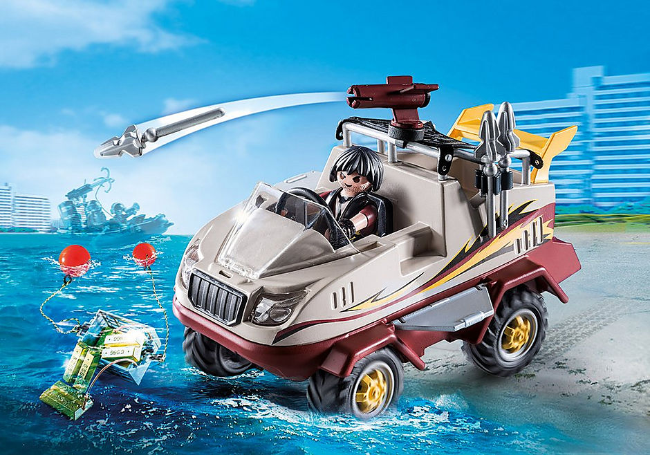 PLAYMOBIL - AMPHIBIOUS VEHICLE AND THIEF #9364