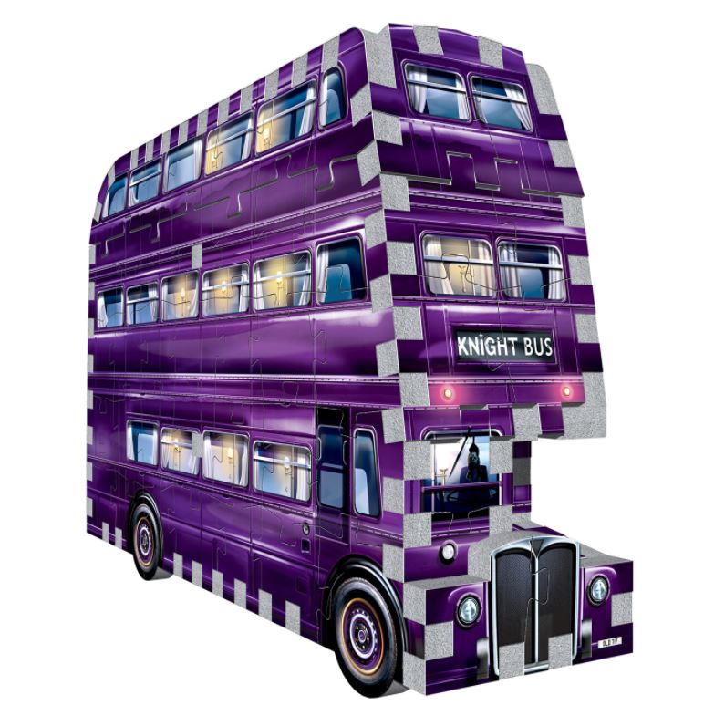 WREBBIT 3D JIGSAW PUZZLE 130 PIECES - THE HARRY POTTER KNIGHT BUS MINI
