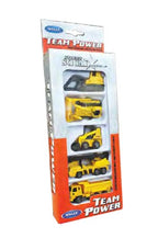 TEAM POWER - ENSEMBLE DE 5 VOITURES VÉHICULES DE CONSTRUCTION 7 CM (3")