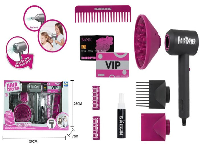 ENSEMBLE DE COIFFURE - AVEC VAPORISATEUR