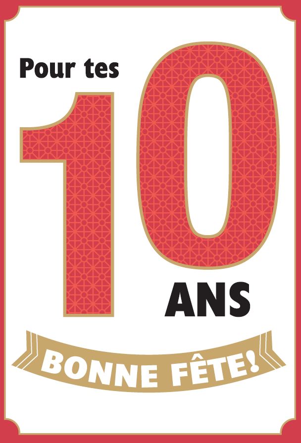 10 ANS - POUR TES 10 ANS, BONNE FÊTE! - DE MILLBROOK