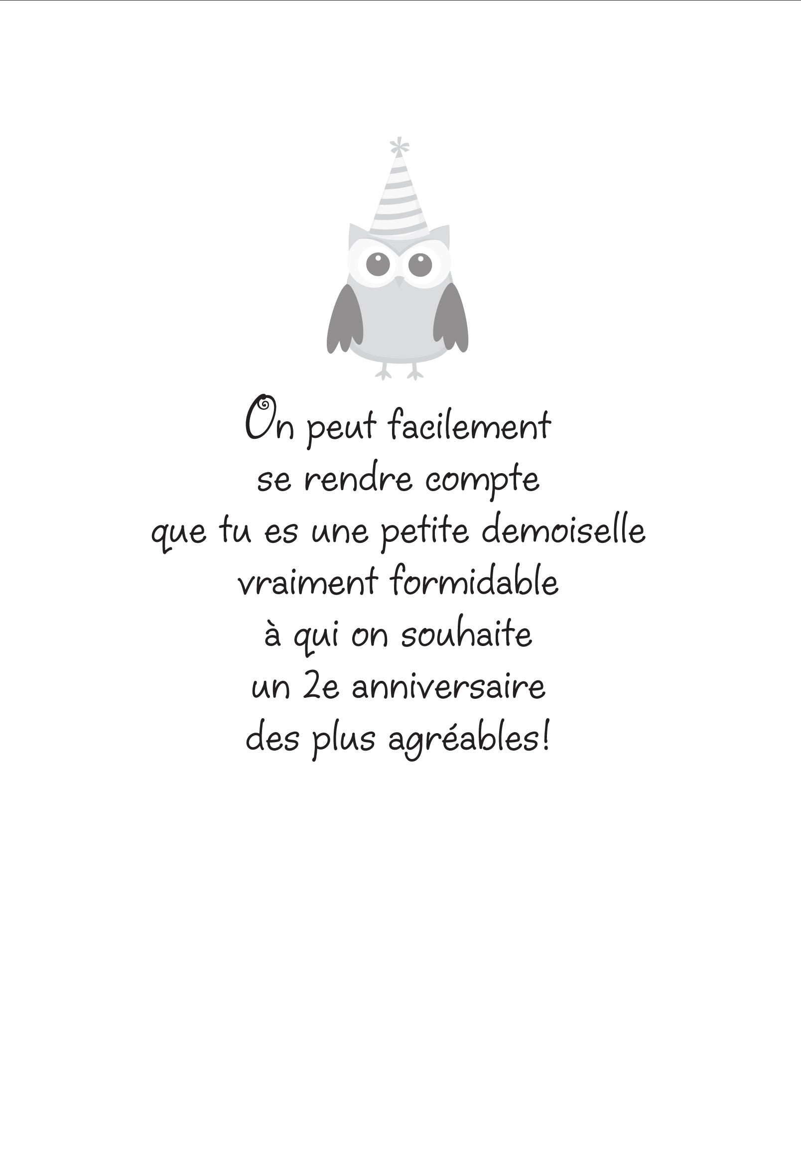 2 YEARS - BIRTHDAY CARD