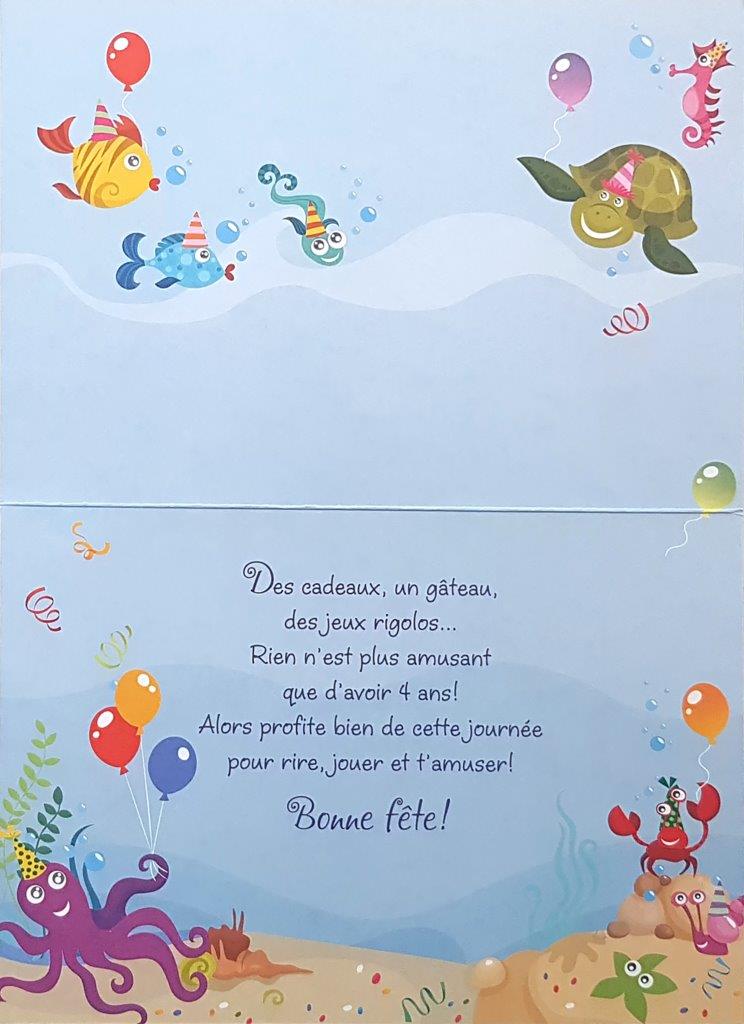 4 ANS - 4 ANS... BONNE FÊTE! - DE ROSEDALE