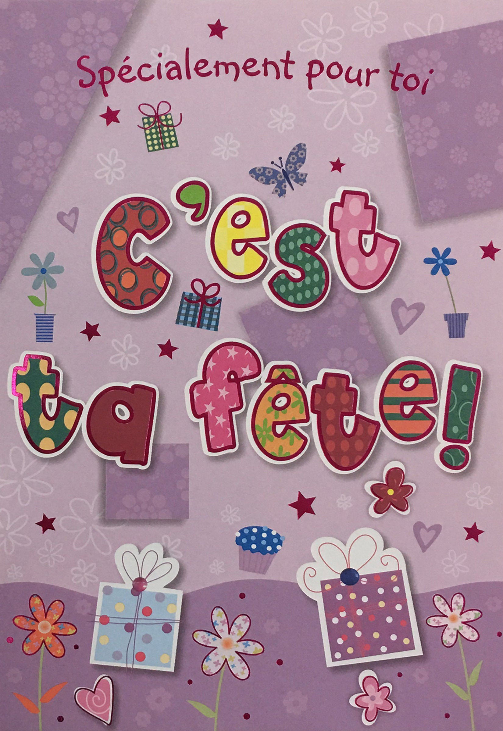 ANNIVERSAIRE - CARTE ''C'EST TA FÊTE'' - DE ROSEDALE