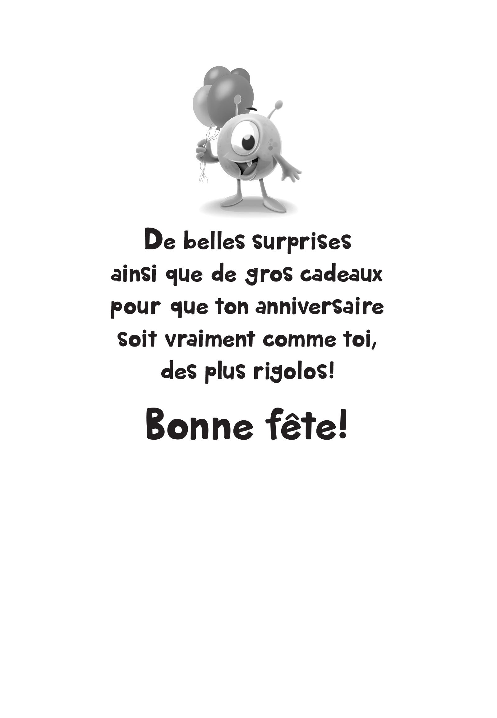 ANNIVERSAIRE - CARTE DE PETITS MONSTRES - DE MILLBROOK