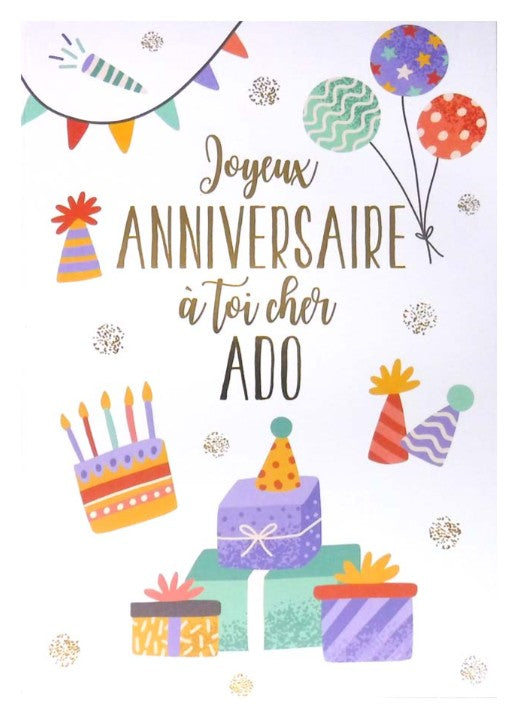 BIRTHDAY CARD - HAPPY BIRTHDAY TO YOU DEAR TEENAGER - FROM ROSEDALE