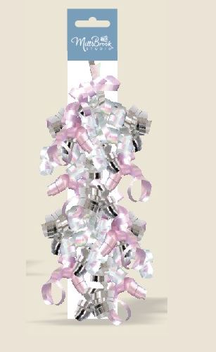 CHOUX D'EMBALLAGE CADEAUX ROSE BÉBÉ PQT 2