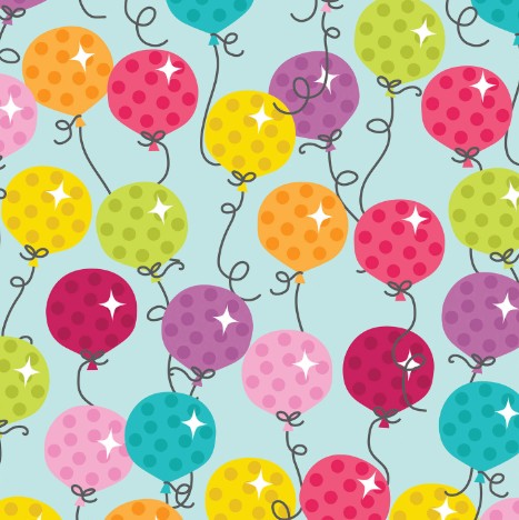 GIFT WRAPPING PAPER - SURPRISE BALLOONS