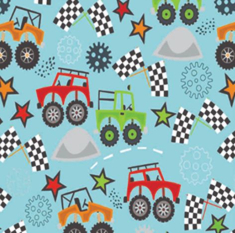 PAPIER D'EMBALLAGE MONSTER TRUCK