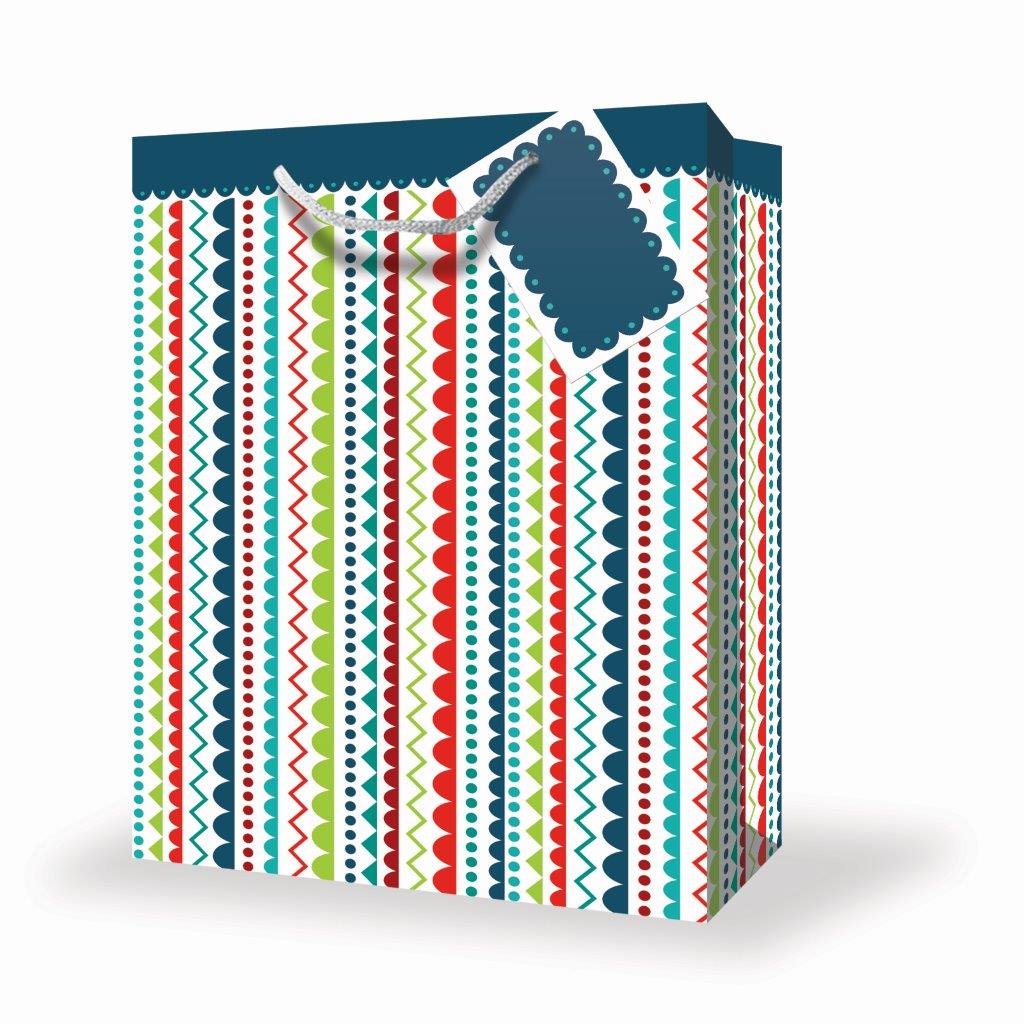 JUMBO GIFT BAG - ASSORTED DESIGNS IN QUALITY LAMINATED CARDBOARD