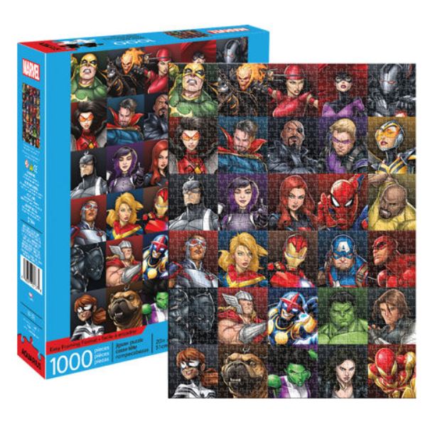 AQUARIUS JIGSAW PUZZLE 1000 PIECES - MARVEL HEROES COLLAGE #65358