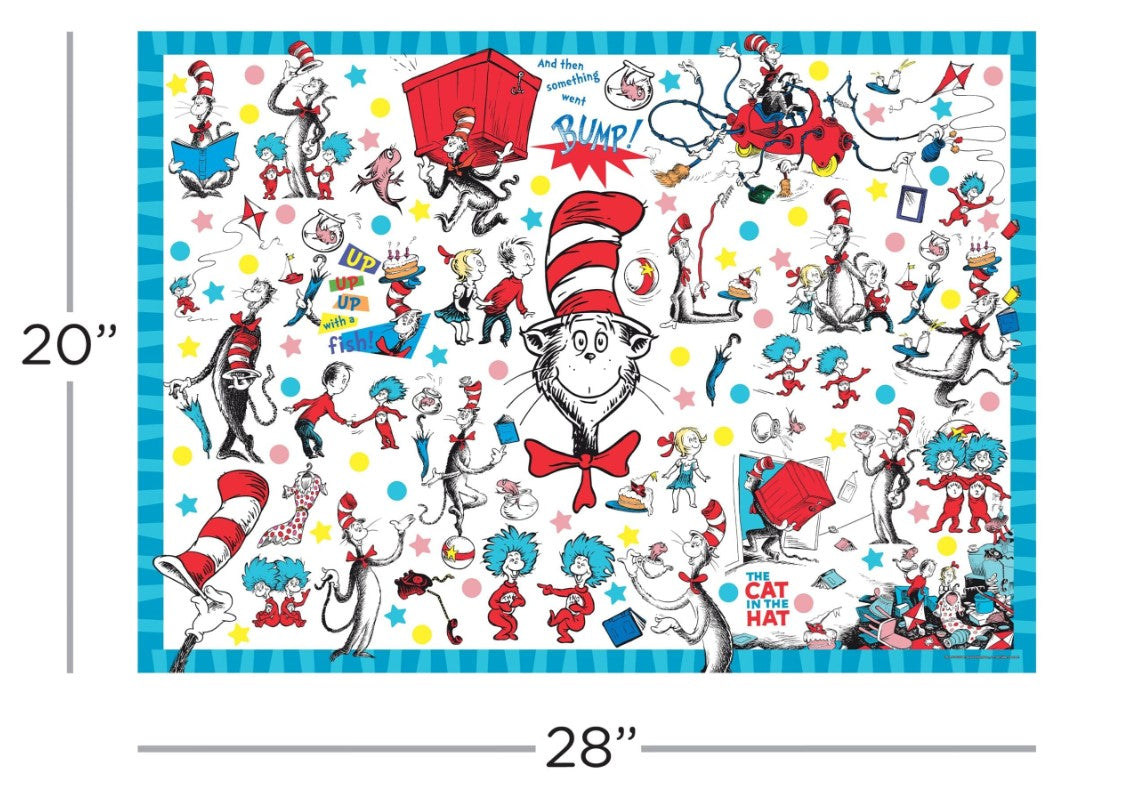 AQUARIUS JIGSAW PUZZLE 1000 PIECES - THE CAT IN THE HAT #65494
