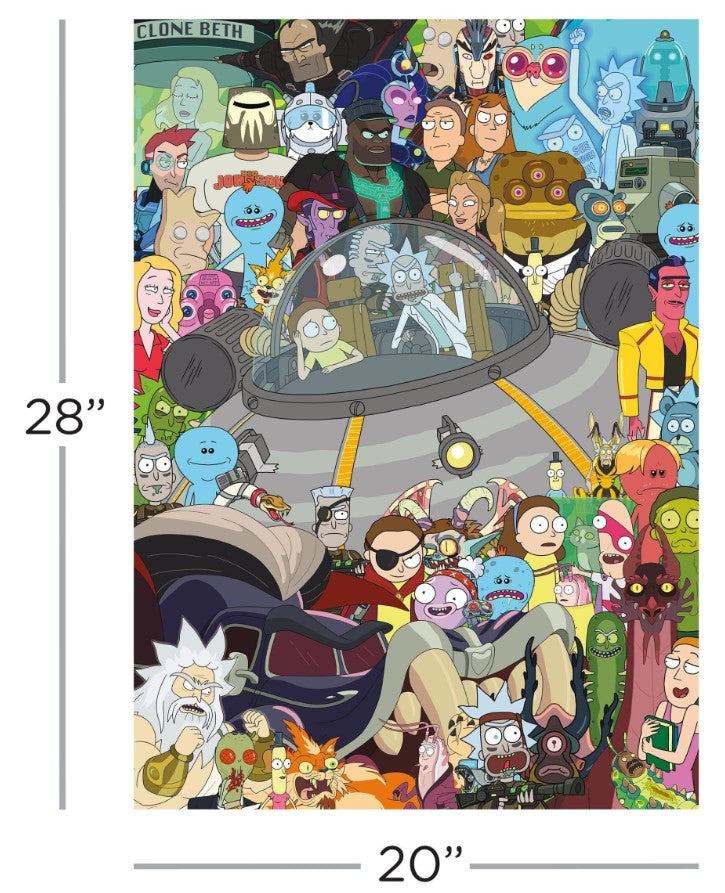AQUARIUS JIGSAW PUZZLE 1000 PIECES - RICK & MORTY #65403
