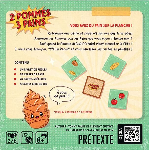 JEU 2 POMMES 3 PAINS - Version française
