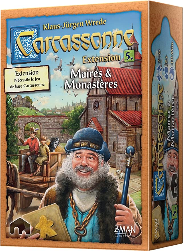 CARCASSONNE GAME - EXPANSION 5: MAYOR AND MONASTERIES