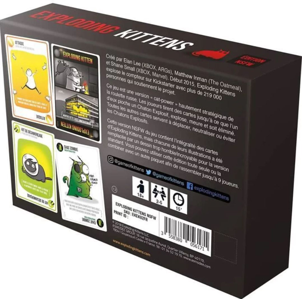 JEU EXPLODING KITTENS - ÉDITION NSFW