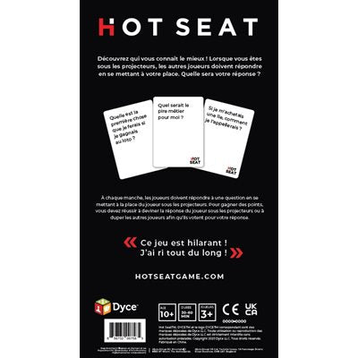JEU HOT SEAT