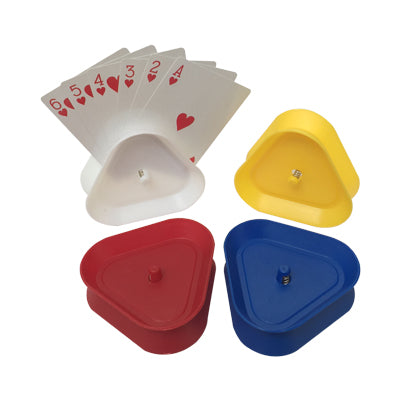 4 TRIANGULAR CARD HOLDERS