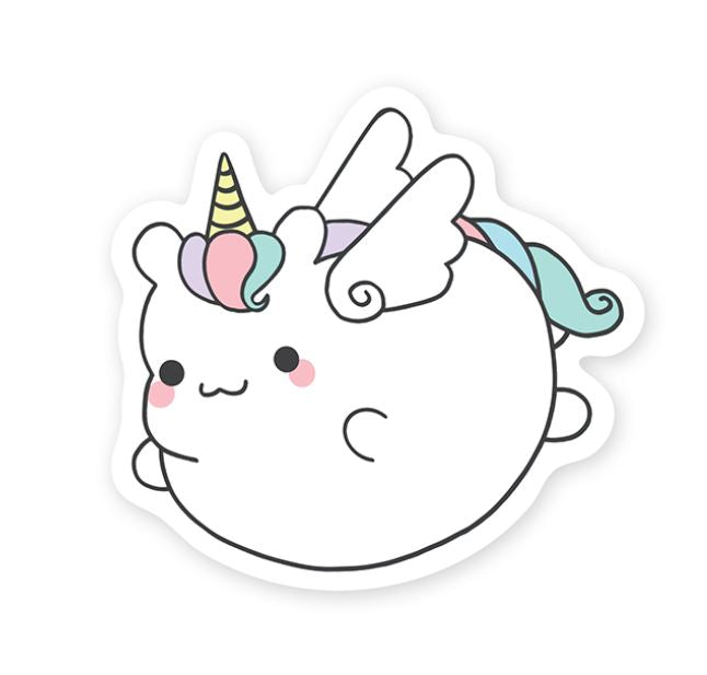 AUTOCOLLANT - LICORNE POTELÉ