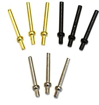 SET OF 9 METAL CRIBBAGE PEGS (CRIBB, CRIBBLE)