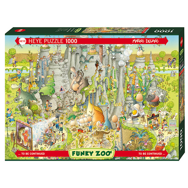 HEYE JIGSAW PUZZLE 1000 PIECES - JURASSIC HABITAT STANDARD (FUNKY ZOO) #78-29727