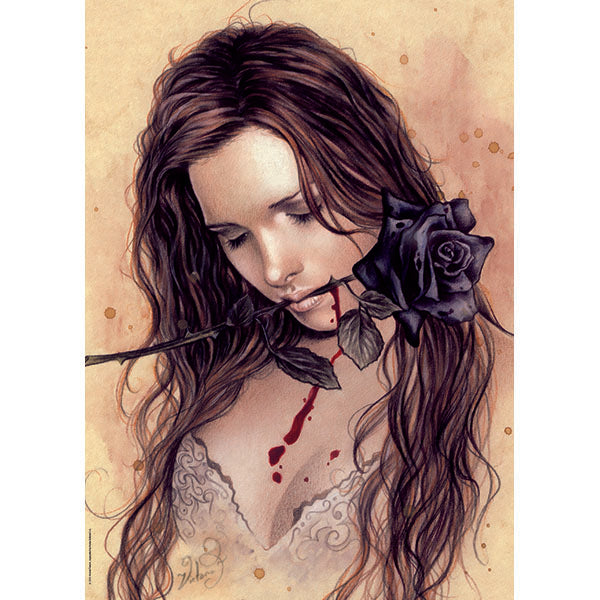 HEYE JIGSAW PUZZLE 1000 PIECES - BLACK ROSE WITH THE MOUTH