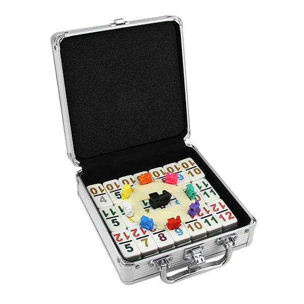 MEXICAN TRAIN DOMINOES SET - DOUBLE 12 WITH NUMBERS