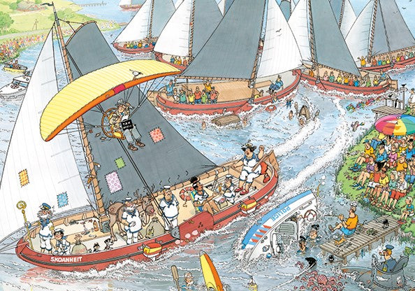 JUMBO PUZZLE 2X1000 PIECES - JVH THE CHEESE MARKET AND SAILING REGATTA #70-00646