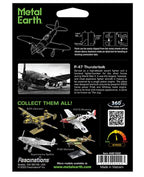 METAL EARTH - P-47 THUNDERBOLT PLANE 2 SHEETS