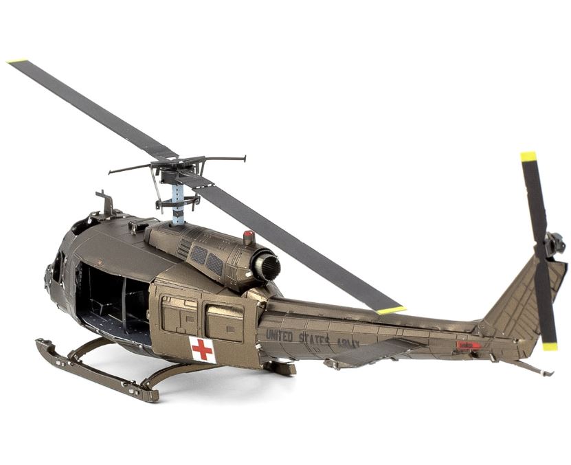 METAL EARTH - HÉLICOPTÈRE UH-1 HUEY 2 FEUILLES 2,25 FEUILLES